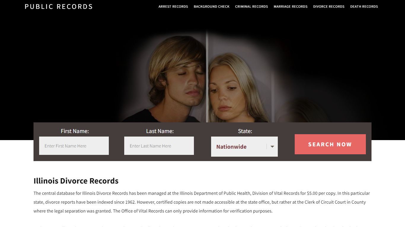 Illinois Divorce Records | Enter Name and Search. 14Days Free