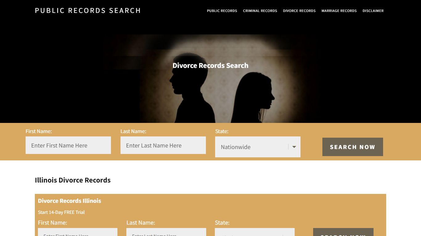 Illinois Divorce Records | Enter Name and Search | 14 Days Free